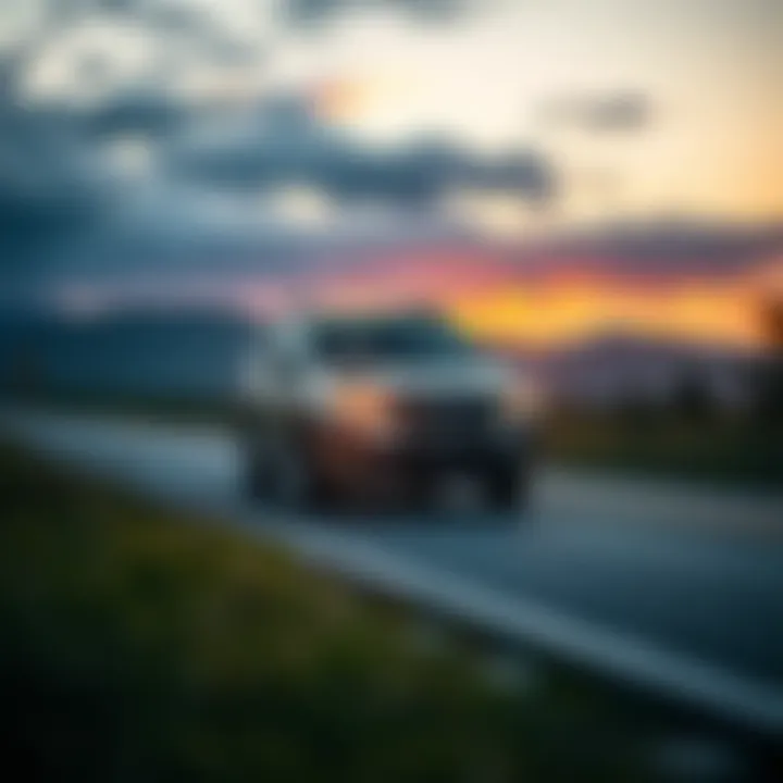 Subaru Outback on a scenic road highlighting fuel efficiency