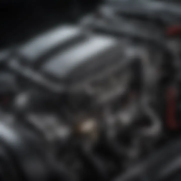 Close-up of Tesla Model S electric engine