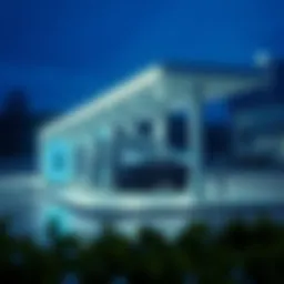 Electric vehicle charging station showcasing advanced technology