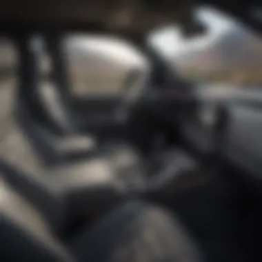 Interior view of a modern pickup truck highlighting comfort and technology