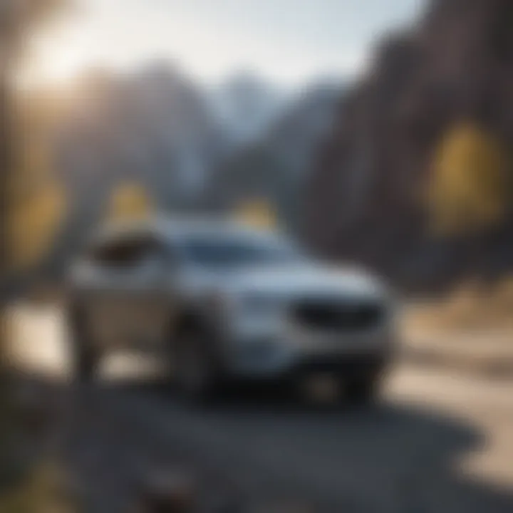 Buick Enclave parked in a scenic Fargo location