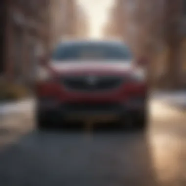 Stylish front view of the Buick Enclave