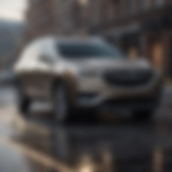 Close-up of Buick Enclave safety features