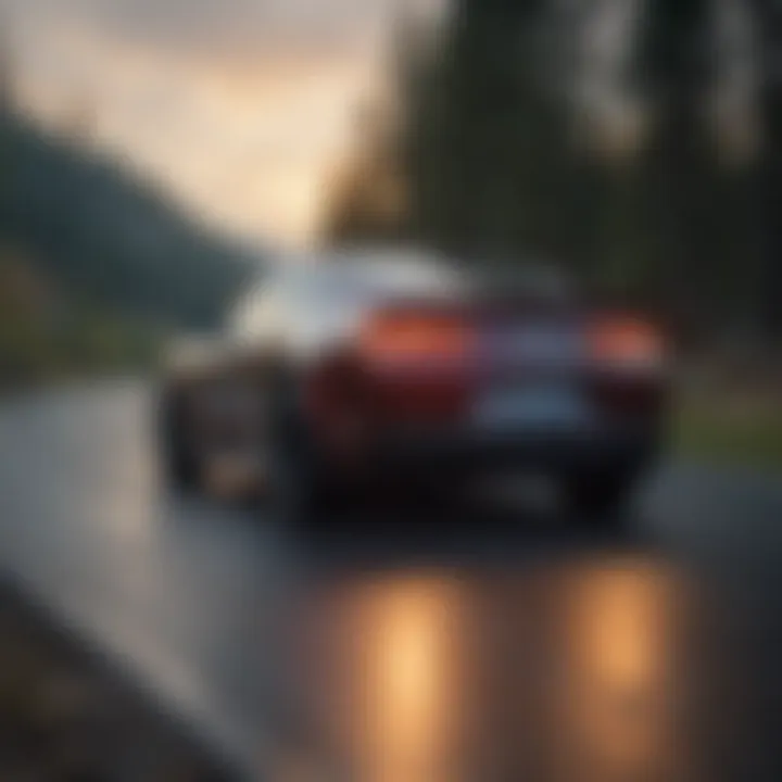 A Chevrolet vehicle on a scenic Spokane road