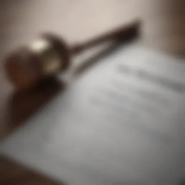 Legal documents and a gavel symbolizing the legal framework