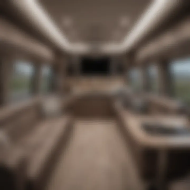 Interior layout of an Alliance RV highlighting space utilization