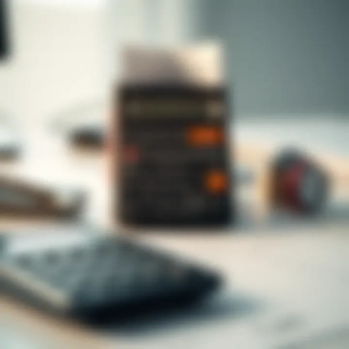 Calculator and paperwork on a desk