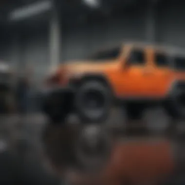 Quality Maintenance Services for Longevity Maintenance service being performed on a Jeep vehicle