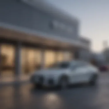 Exterior view of a luxury Audi dealership in Omaha