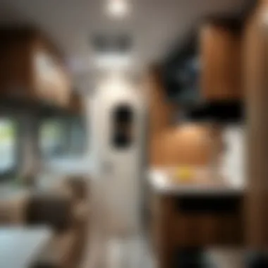 Close-up of the modern features and amenities in the Coachmen Nova 20RB