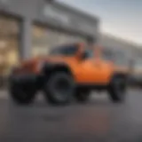 Exterior view of a Jeep dealership in Orange, TX