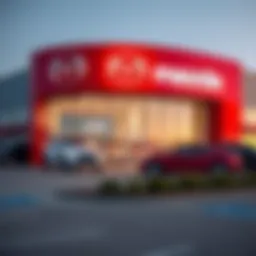 Exterior view of a Mazda dealership in Rockwall