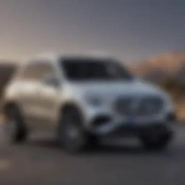 Front view showcasing the elegant design of the smallest Mercedes-Benz SUV