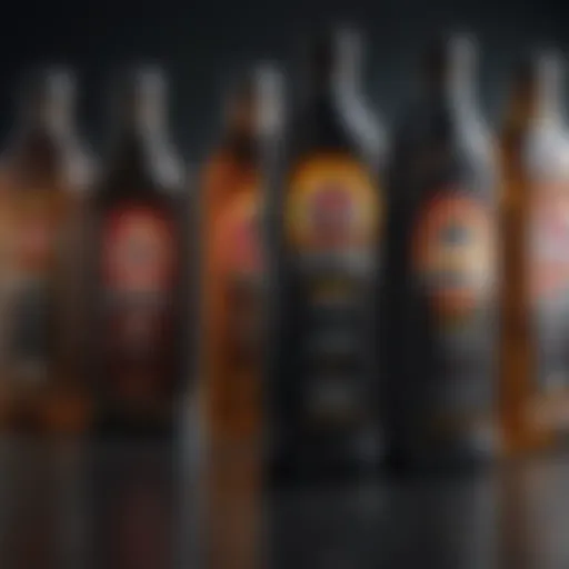 An assortment of high-quality motor oil bottles