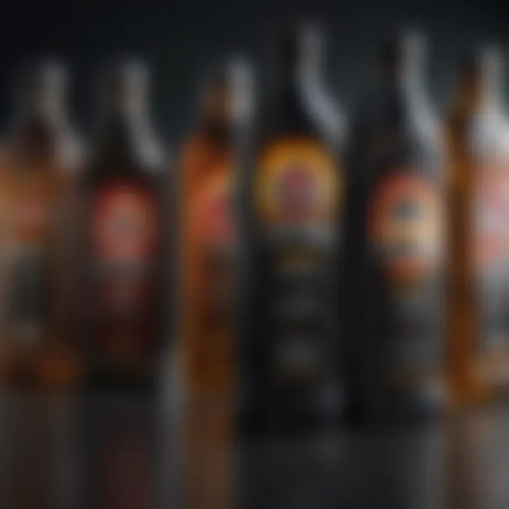 An assortment of high-quality motor oil bottles