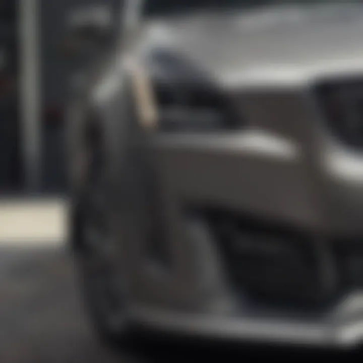 A close-up of Cadillac CTS luxury details emphasizing craftsmanship