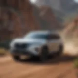 2022 Nissan Pathfinder maneuvering through rugged terrain