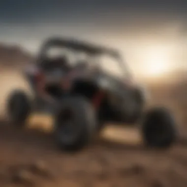 Polaris RZR Razor in action on rugged terrain