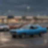 Exterior view of a used car lot in Corpus Christi