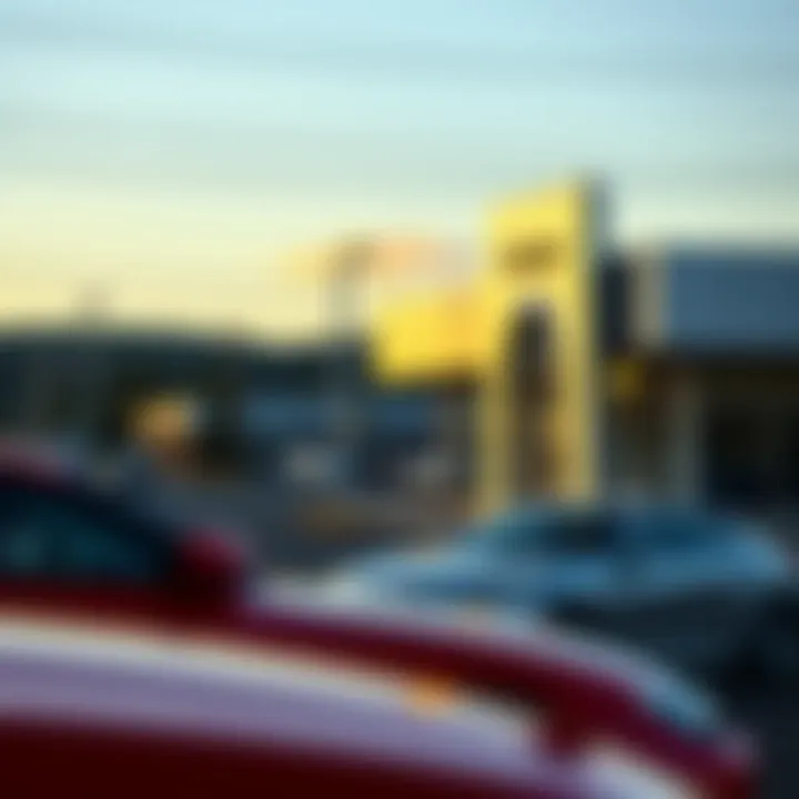 A scenic view of Gorham, NH highlighting local car dealerships