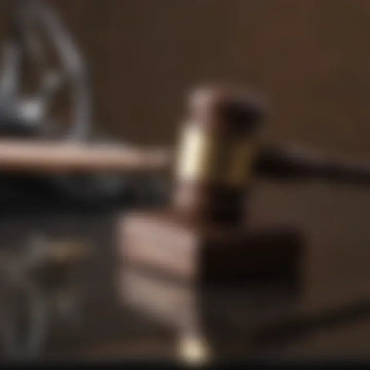 A gavel representing legal implications of vehicle theft