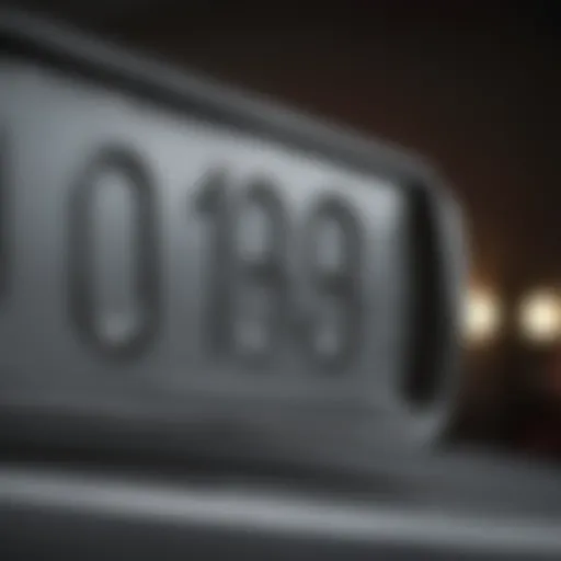 A detailed view of a vehicle identification number (VIN) plate