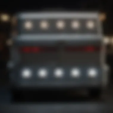 Diagram showcasing different types of boat trailer lights and their features