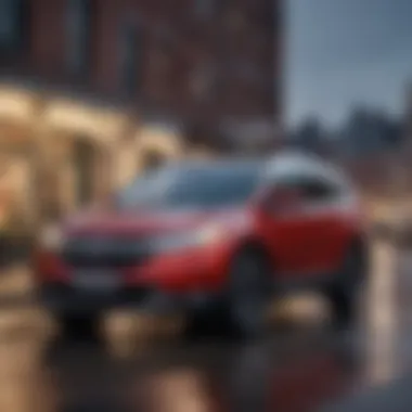 Honda CR-V: A Symbol of Modern Automotive Design A captivating Honda CR-V advertisement showcasing the vehicle's sleek design