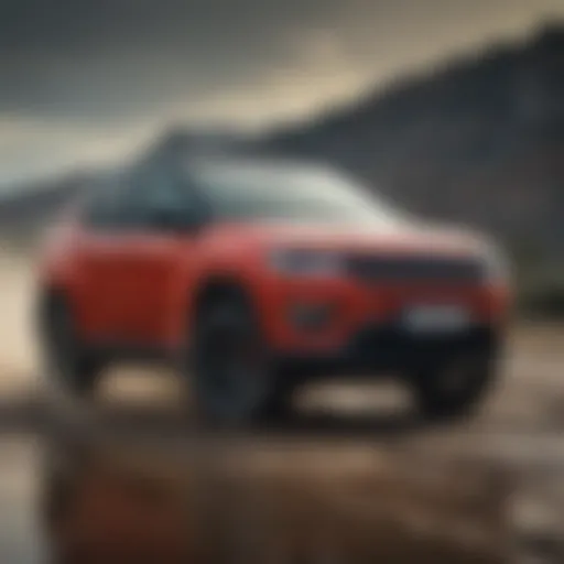 Jeep Compass SRT in motion showcasing performance