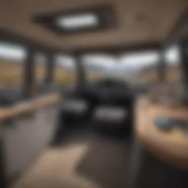 Interior features of a Lance pickup camper emphasizing comfort and functionality