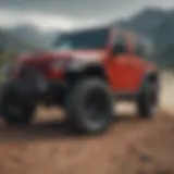 Jeep Wrangler showcasing off-road capabilities