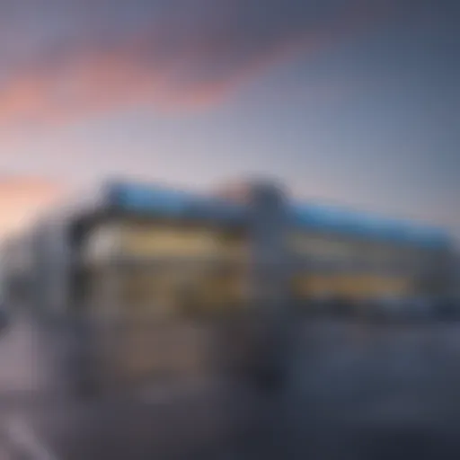 Exterior view of Richmond Ford dealership showcasing its modern architecture