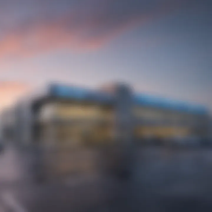 Exterior view of Richmond Ford dealership showcasing its modern architecture