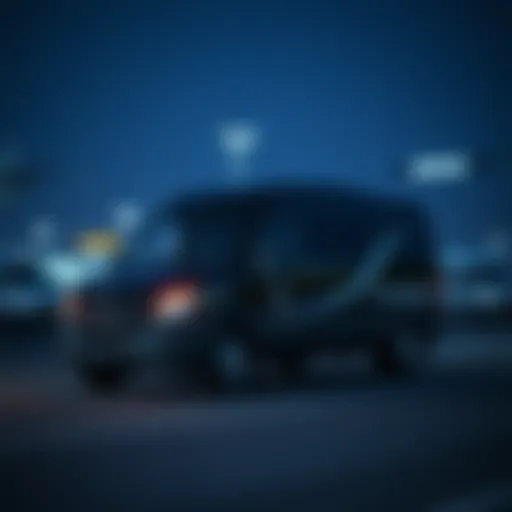 Professional shuttle service at an airport
