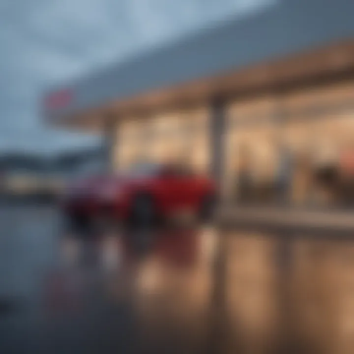 Exterior view of the Honda dealership in Fife, Washington