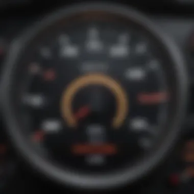 Digital Speedometer Technology Modern digital speedometer display