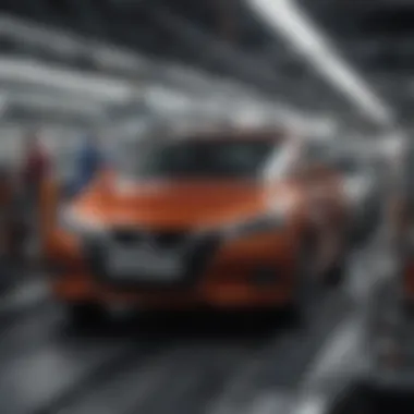 Nissan Sentra assembly line showcasing modern manufacturing techniques