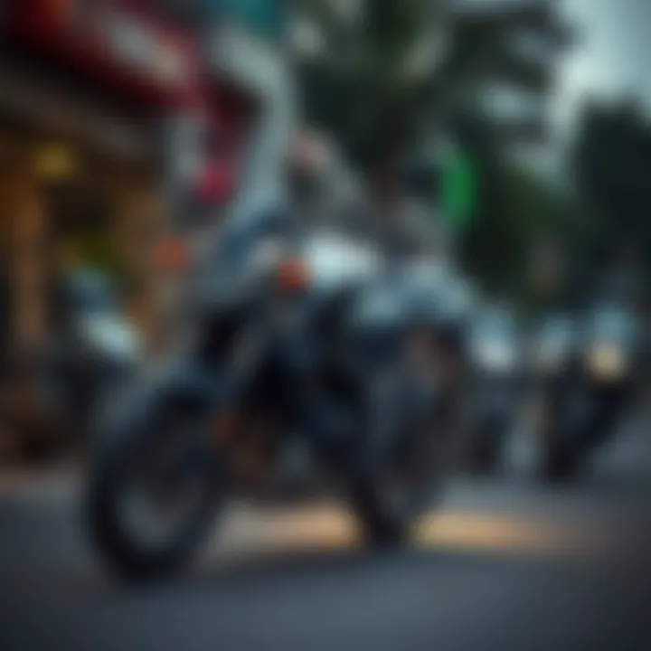 Yamaha motorcycles in urban settings, demonstrating their appeal